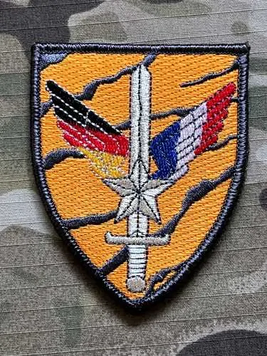 German Patch Bundeswehr DEU/FRA HFlgAusbZ TIGER - Deutsch/Französisches Heeresfliegerausbildungszentrum TIGER - Color - Velcro - nášivka