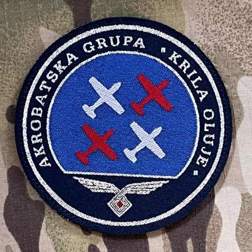 Croatia Military Velcro Patch Acrobatic Group - Wings of Storm - nášivka