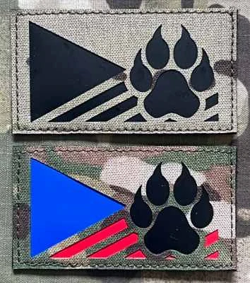 Action LaserCut Patch - Czech Flag - K-9 - Medium - Multicam - nášivka