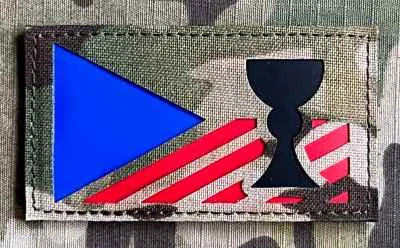 Action LaserCut Patch - Czech Flag - Kalich - Medium - Multicam