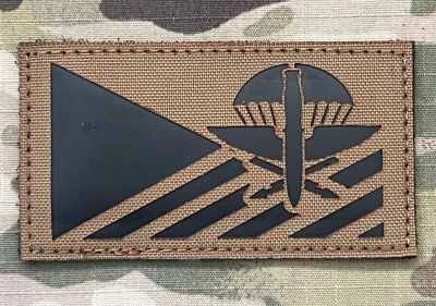 Action LaserCut Patch - Czech Flag - 102. průzkumný prapor - Medium - Coyote Brown - nášivka