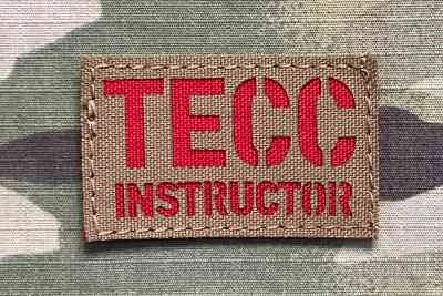 Action LaserCut Patch - TECC - Instructor - Small - Coyote Brown - nášivka