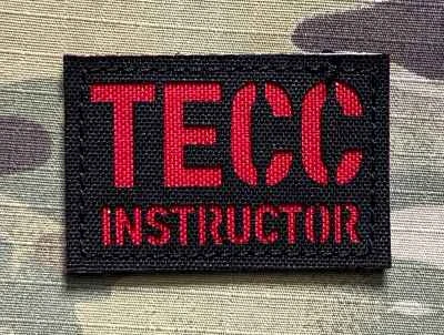Action LaserCut Patch - TECC - Instructor - Small - Black - nášivka