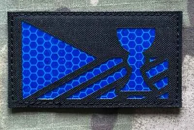 Action LaserCut Patch - Czech Flag - Kalich - Medium - Black - nášivka