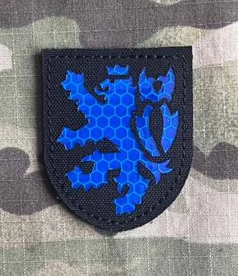 Action LaserCut Patch - Czech Coat of Arms - Medium - Black - nášivka