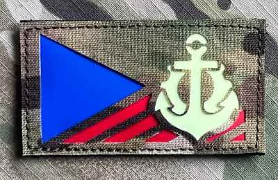 Action LaserCut Patch - Czech Flag - Ženijní vojsko - Medium - Multicam - nášivka