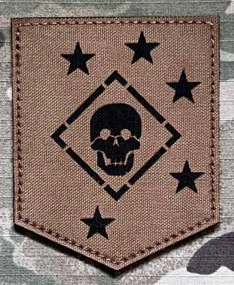 Action LaserCut Patch - USMC Marine Raiders - Coyote Brown - nášivka