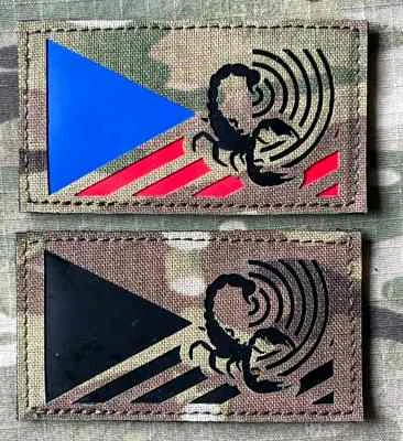 Action LaserCut Patch - Czech Flag - 532. prapor elektronického boje - Medium - Multicam - nášivka