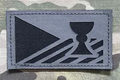 Action LaserCut Patch - Czech Flag - Kalich - Medium - Wolf Grey - nášivka
