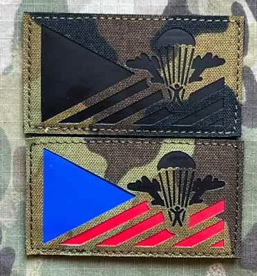Action LaserCut Patch - Czech Flag - Výsadkové vojsko - Medium - vz.95 - nášivka