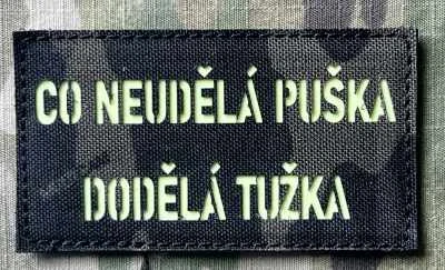 Action LaserCut Patch - Co neudělá puška, dodělá tužka - Medium - Multicam Black - nášivka