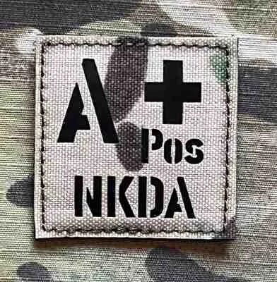 Action LaserCut Patch - Bloodtype Square NKDA - Medium - Multicam - nášivka