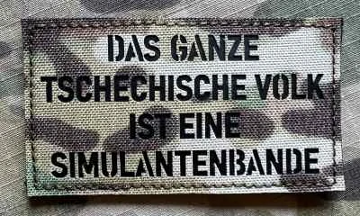 Action LaserCut Patch - Das Ganze Tschechische Volk Ist Eine Simulantenbande - Medium - Multicam - nášivka