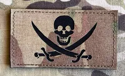 Action LaserCut Patch - Calico Jack Pirate Flag - Medium - vz.95 - nášivka