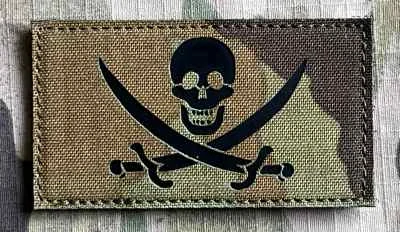 Action LaserCut Patch - Calico Jack Pirate Flag - Medium - vz.95 - nášivka