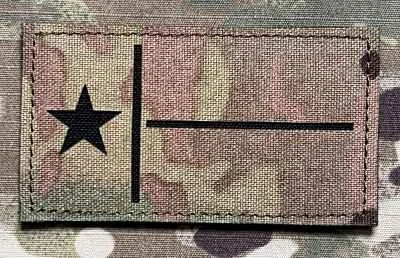 Action LaserCut Patch - Texas Flag - Medium - Ranger Green - nášivka