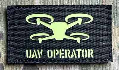 Action LaserCut Patch - UAV Operator - Medium - Black - nášivka