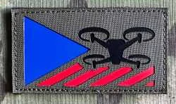 Action LaserCut Patch - Czech Flag - UAV/Drone Operator - Medium - Ranger Green - nášivka