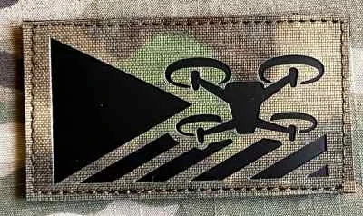 Action LaserCut Patch - Czech Flag - UAV/Drone Operator - Medium - A-TACS FG - nášivka