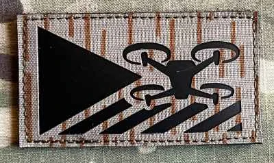 Action LaserCut Patch - Czech Flag - UAV/Drone Operator - Medium - Strichtarn - nášivka