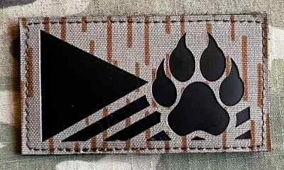 Action LaserCut Patch - Czech Flag - K-9 - Medium - Strichtarn - nášivka
