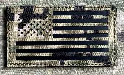 Action LaserCut Patch - USA Flag - Medium - AOR2 - nášivka