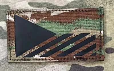 Action LaserCut Patch - Czech Flag - Medium - Tiger Stripe All Terrain - nášivka