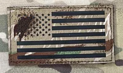 Action LaserCut Patch - USA Flag - Medium - Tiger Stripe All Terrain - nášivka