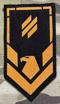 Ukrajina Military Velcro Patch 3rd Assault Brigade - 2nd Assault Battalion - 1st Company - Platoon Berkut LaserCut - Color - nášivka