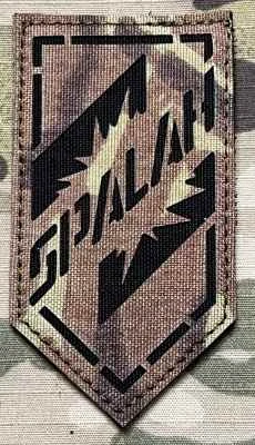 Ukrajina Military Velcro Patch 3rd Assault Brigade Unmanned Systems Battalion Spalah LaserCut - Multicam - nášivka