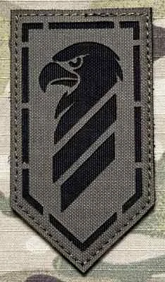 Ukrajina Military Velcro Patch 3rd Assault Brigade - Technology Center Nova - Condor Team LaserCut - Ranger Green - nášivka