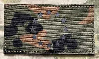 Action LaserCut Patch - EU Flag - medium - Flecktarn - nášivka
