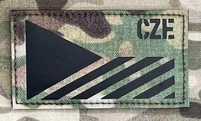 Action LaserCut Patch - Czech Flag - CZE - Medium - vz.95 - nášivka