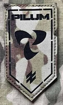 Ukrajina Military Velcro Patch 1st AZOV Corps - 41st Unmanned Systems Regiment “Pilum” - Unmanned Systems Battalion Special Forces “Taifun” LaserCut - Multicam - nášivka