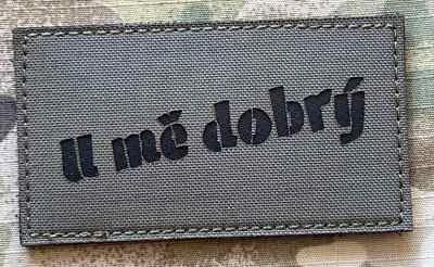 Action LaserCut Patch - U mě dobrý - Medium - Ranger Green - nášivka