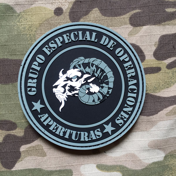 PoliceFirePatches Spain Policia Nacional GEO Grupe Especial de Opereciones - Aperturas PVC Patch - nášivka
