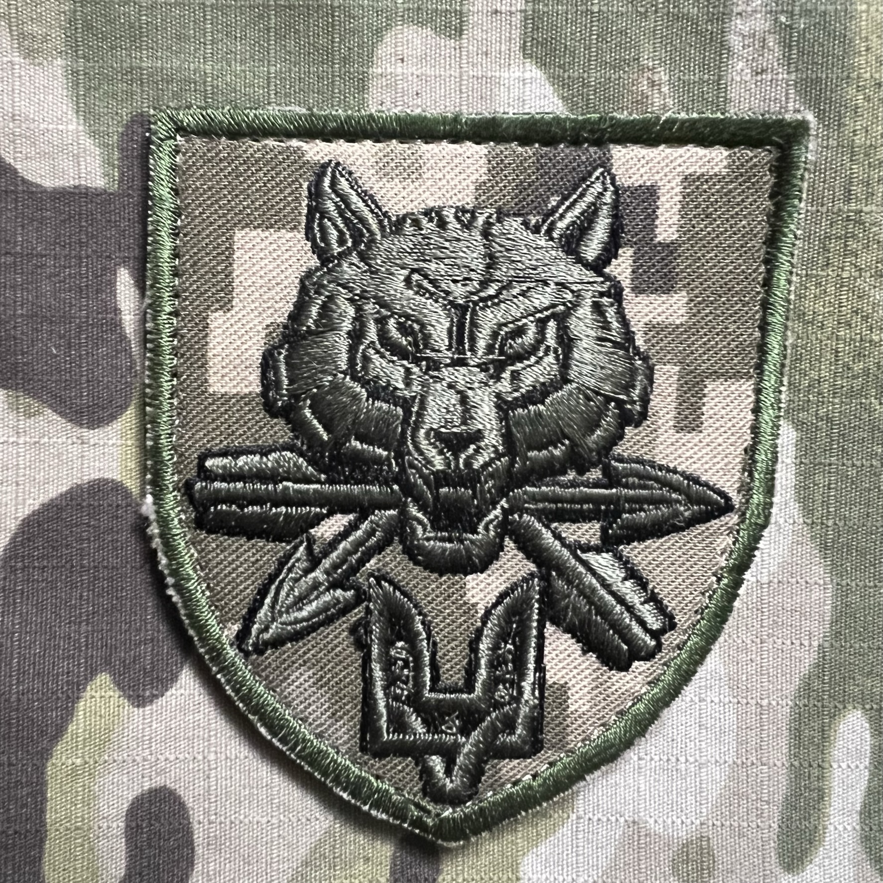 Ukrajina Military Velcro Patch Special Operation Forces Command SOF Ukraine SPECNAZ - Digital Camo - nášivka