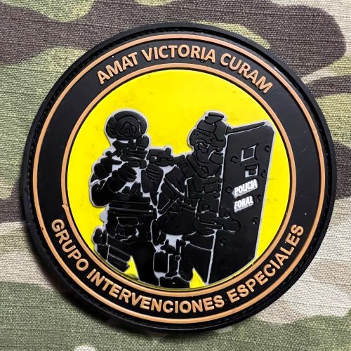 PoliceFirePatches Spain Policia Foral GIE - Grupo Intervenciones Especialesr PVC - nášivka