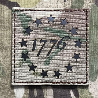 TF LaserCut Patch American Independence 1776 Infra - Large - Multicam - nášivka