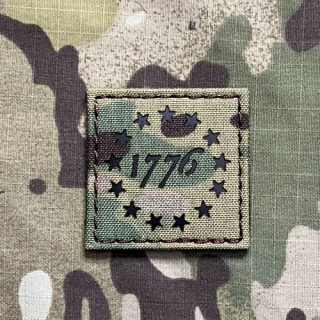 TF LaserCut Patch American Independence 1776 Infra - Small - Multicam - nášivka