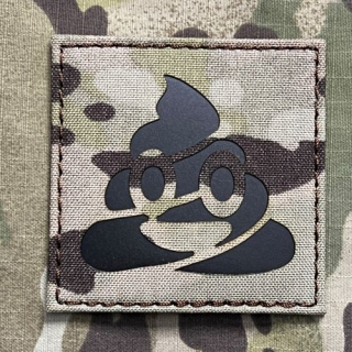 TF LaserCut Patch Poomoji Infra - Large - Multicam - nášivka