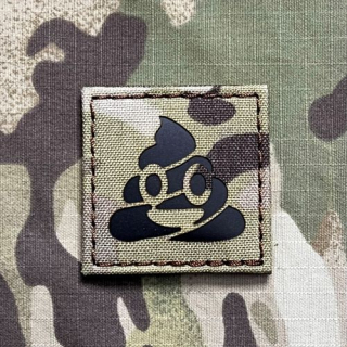 TF LaserCut Patch Poomoji Infra - Small - Multicam - nášivka
