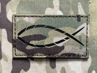 TF LaserCut Patch Ichtys Infra - Multicam - nášivka