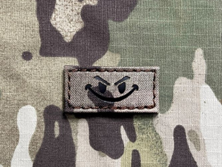 TF LaserCut Patch Evil Smiley Infra - Small - Multicam - nášivka