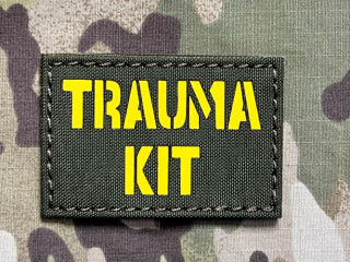 TF LaserCut Patch Trauma Kit - Olive Drab/Yellow - nášivka