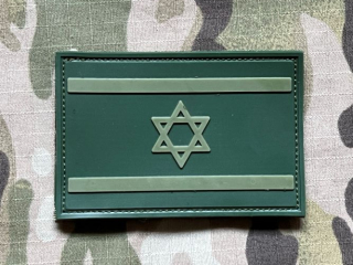 YJPF Israel Flag PVC Patch - Green - nášivka