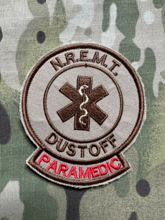 YJPF NREMT - Dustoff Paramedic Patch - Desert - nášivka