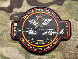 PoliceFirePatches Spain Guardia Civil - Servicio Aéreo - 1973-2023 PVC - nášivka