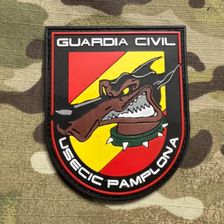 PoliceFirePatches Spain Guardia Civil - USECIC - Pamplona PVC - nášivka