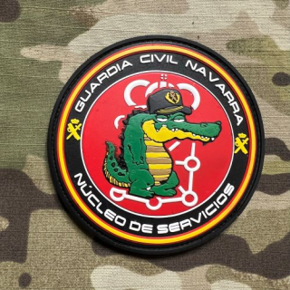 PoliceFirePatches Spain Guardia Civil - Núcleo de Servicios - Navarra PVC - nášivka